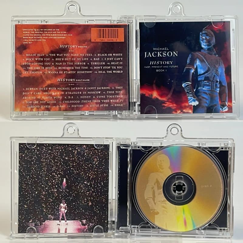 마이클 잭슨 NFC 미니 앨범 CD 키링 10