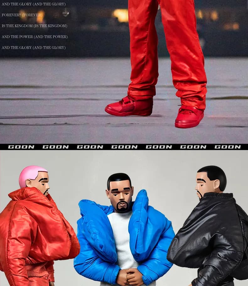 칸예 웨스트 Donda 콘서트 패딩 세트 1/6 액션 피규어 12