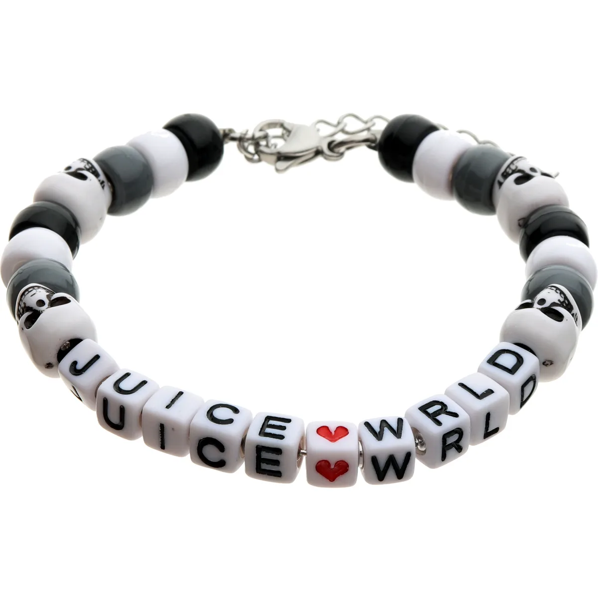 주스 월드 JUICE WRLD 레터 · 스컬 비즈 팔찌 4