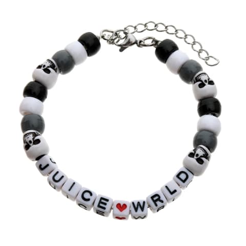 주스 월드 JUICE WRLD 레터 · 스컬 비즈 팔찌