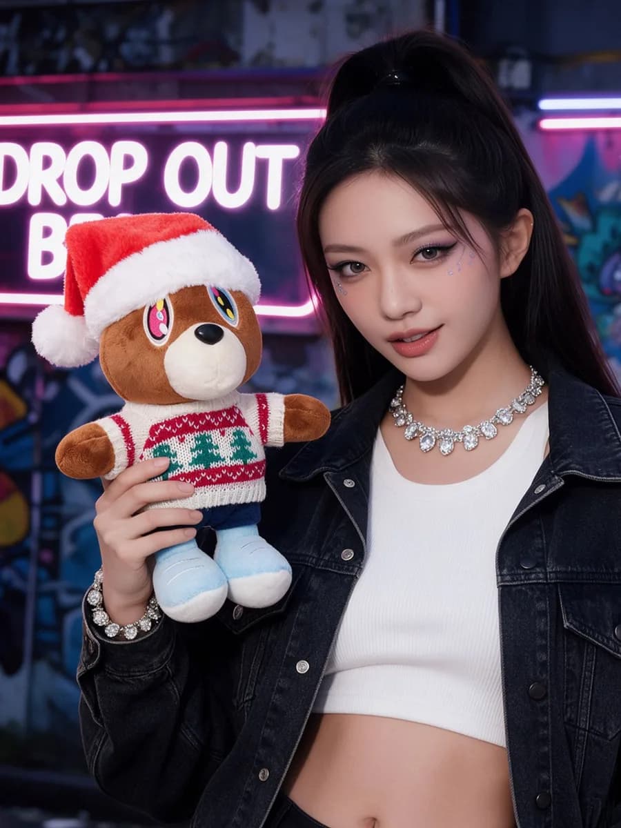 칸예 웨스트 드롭아웃 베어 인형 26cm (크리스마스 · 기본) 4
