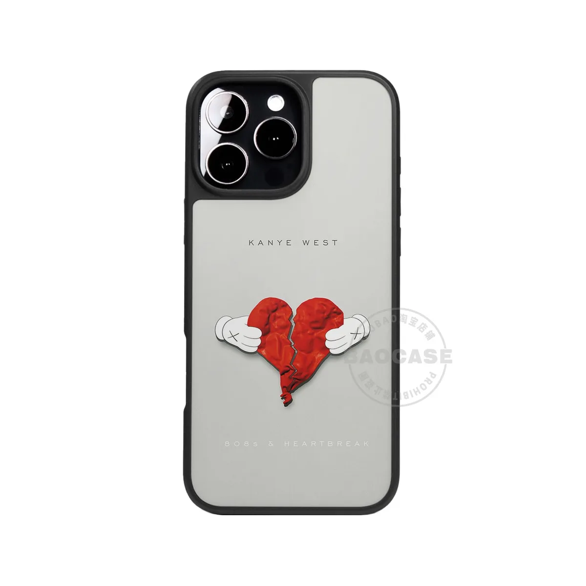 칸예 웨스트 808s & 하트브레이크 KAWS 커버 아이폰 케이스 3