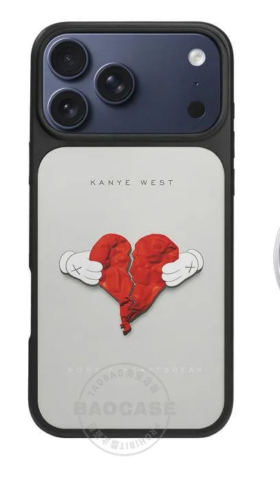칸예 웨스트 808s & 하트브레이크 KAWS 커버 아이폰 케이스 7