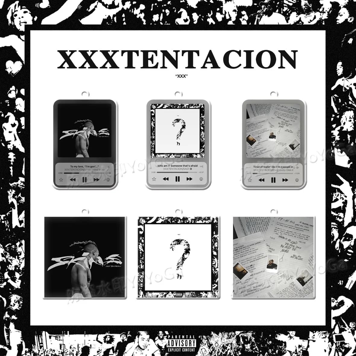XXX텐타시온 17 · ? · 스킨스 앨범 아크릴 키링 (6종) 상세 1