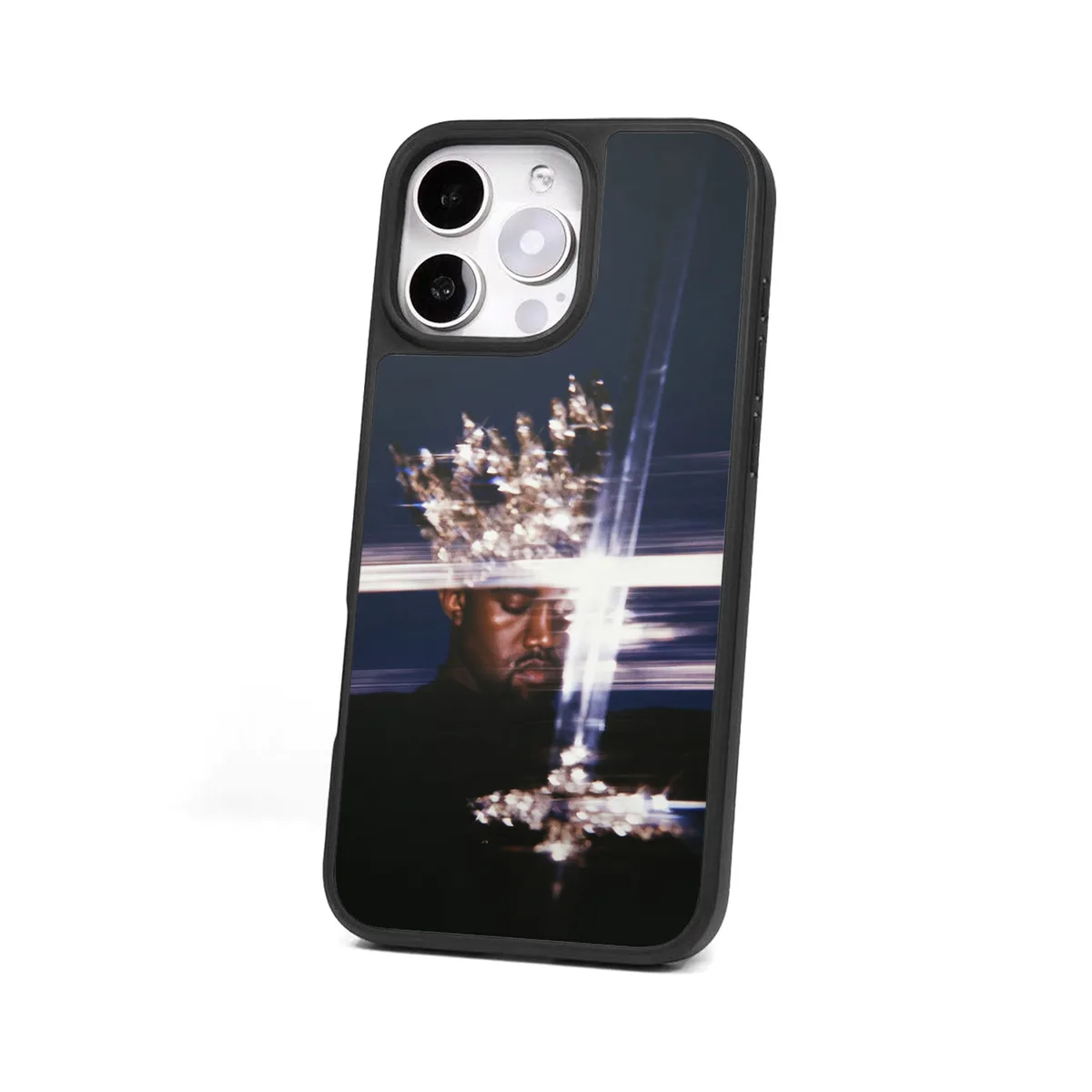 칸예 웨스트 보석 왕관 사진 매트 폰케이스 (아이폰) 4