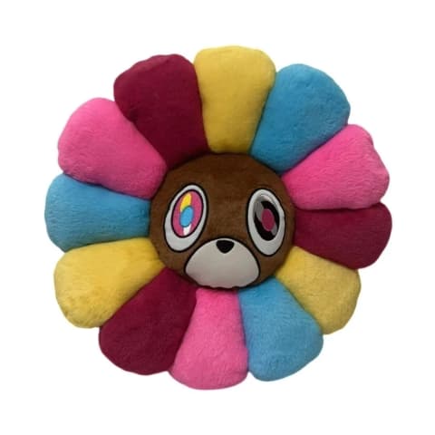 칸예 웨스트 드롭아웃 베어 플라워 쿠션 (40cm)