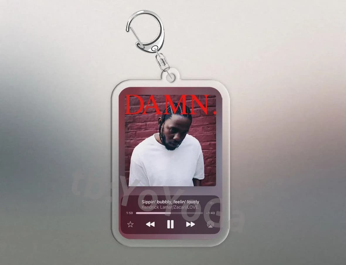 켄드릭 라마 DAMN. 앨범 LOVE. 양면 아크릴 키링 (4종) 6