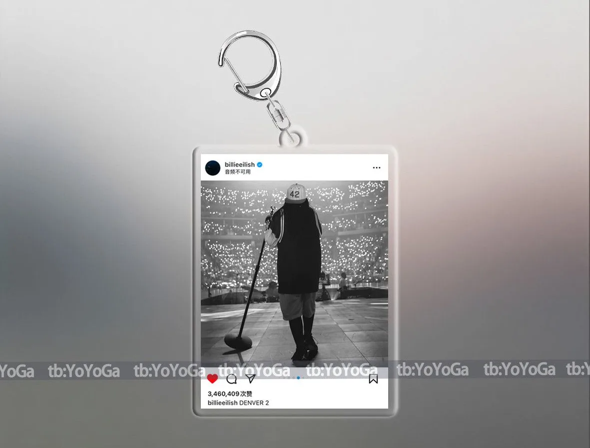 빌리 아일리시 인스타그램 게시물 공연 사진 아크릴 키링 (9종) 3