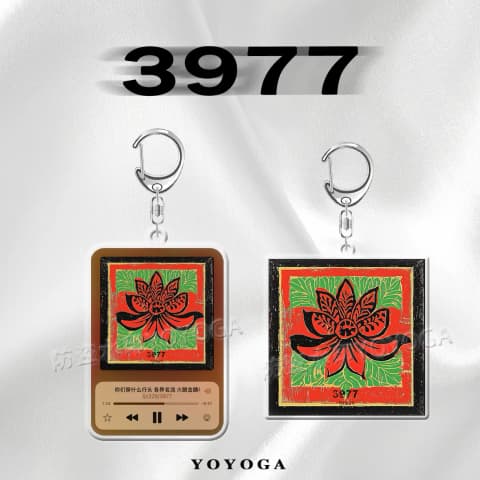 리징쩌 3977 앨범 커버 양면 아크릴 키링 (2종)
