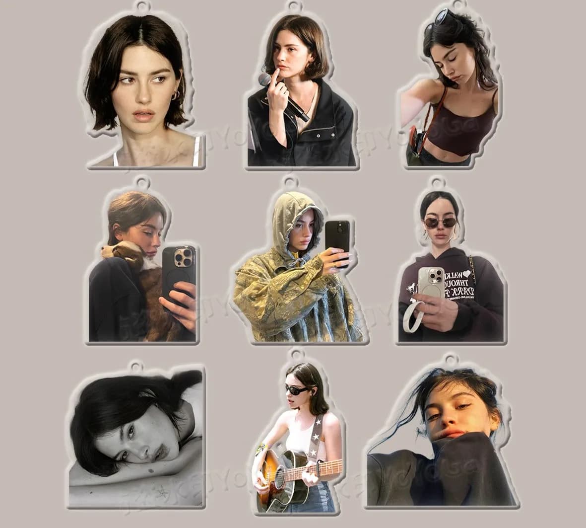 그레이시 에이브럼스 사진 아크릴 키링 (9종) 17