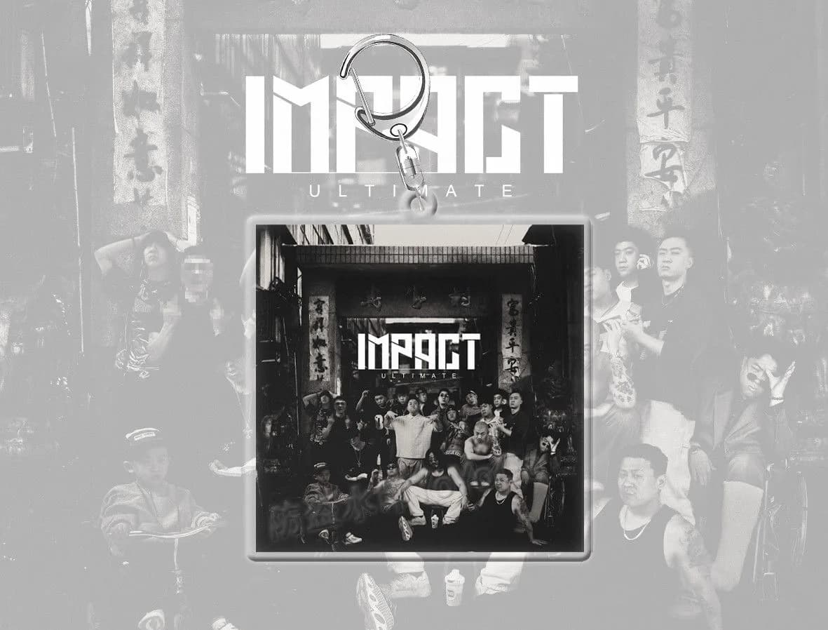 팩트 IMPACT 앨범 커버 양면 아크릴 키링 상세 2