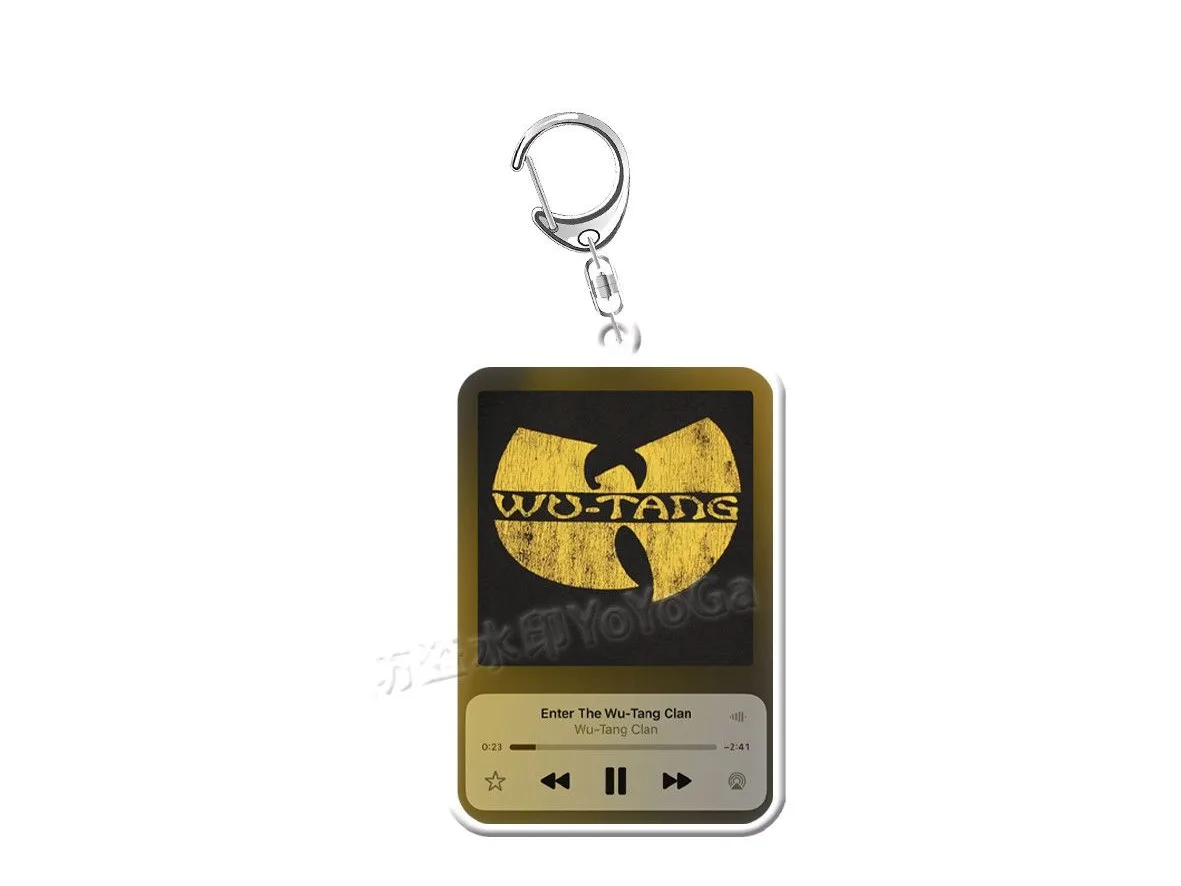 우탱 클랜 W 로고 양면 아크릴 키링 (옐로 · 레드 · 화이트) 10