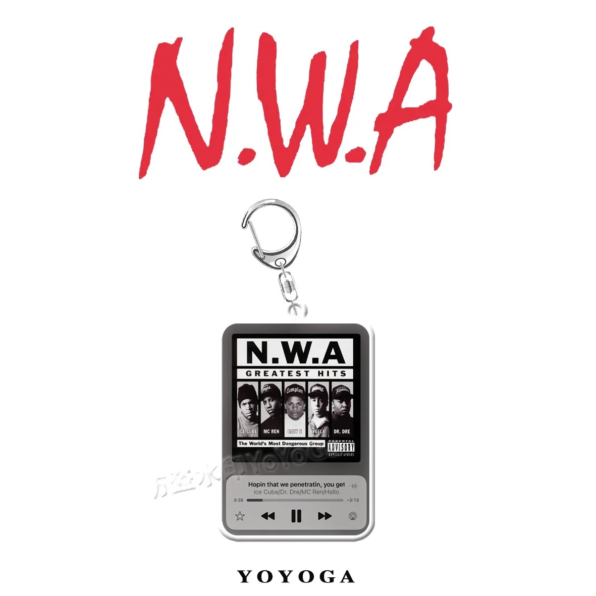N.W.A 스트레이트 아웃타 컴튼 · 그레이티스트 히츠 아크릴 키링 4