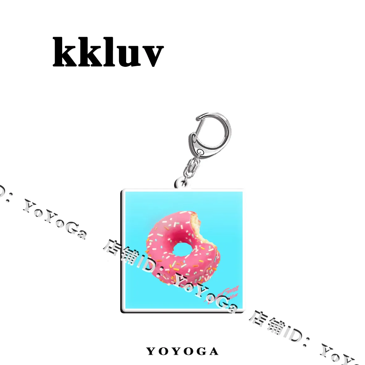 kkluv 카사블랑카 · 루슬리스 · 도넛 커버 양면 키링 3