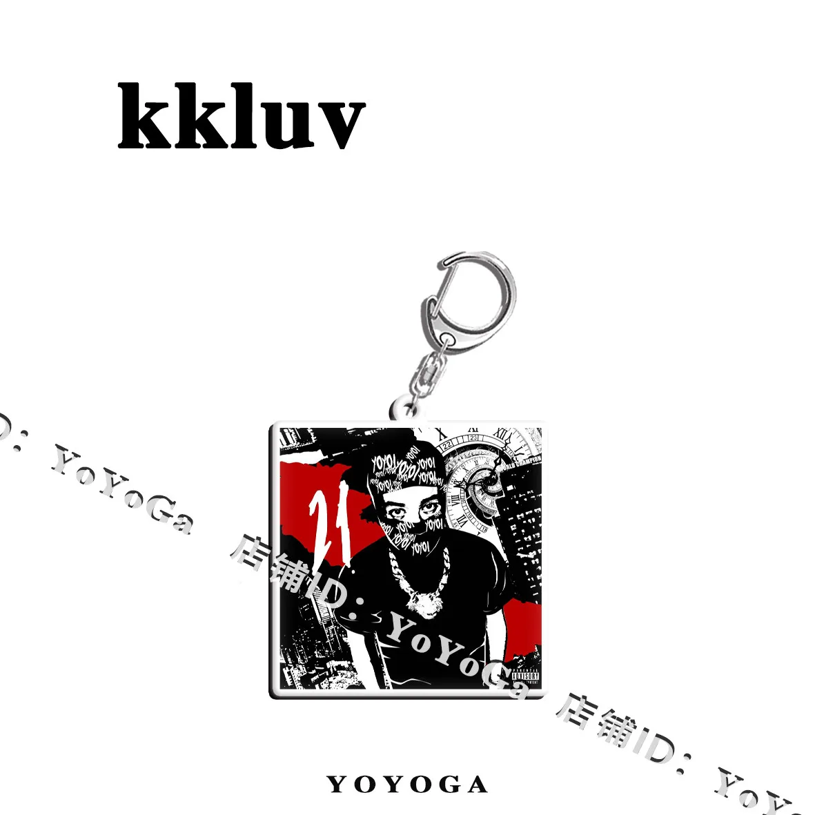 kkluv 카사블랑카 · 루슬리스 · 도넛 커버 양면 키링 5