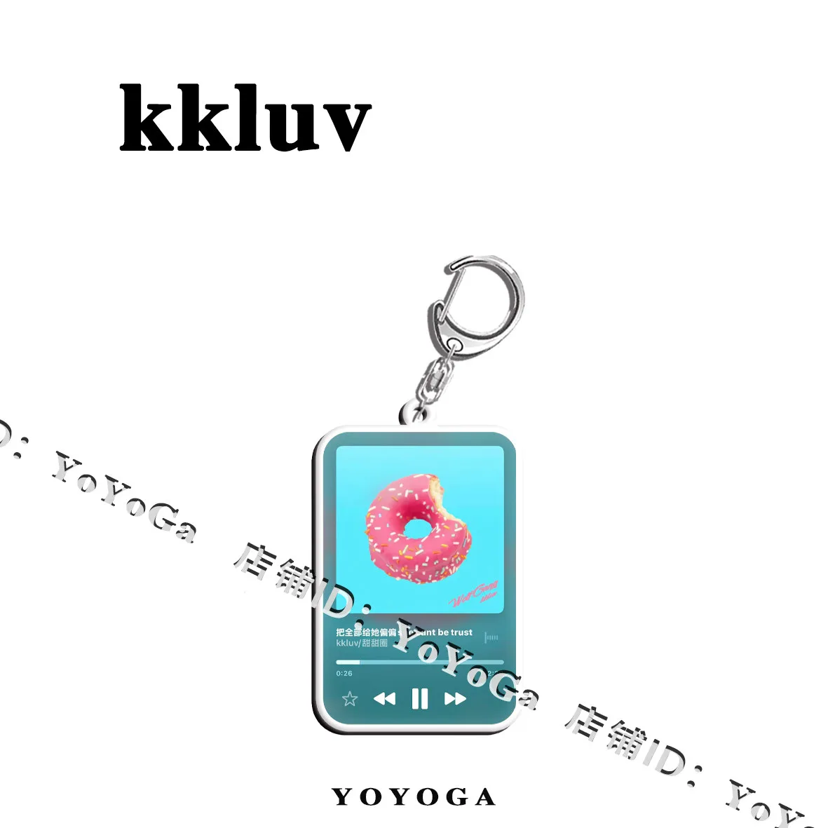 kkluv 카사블랑카 · 루슬리스 · 도넛 커버 양면 키링 6