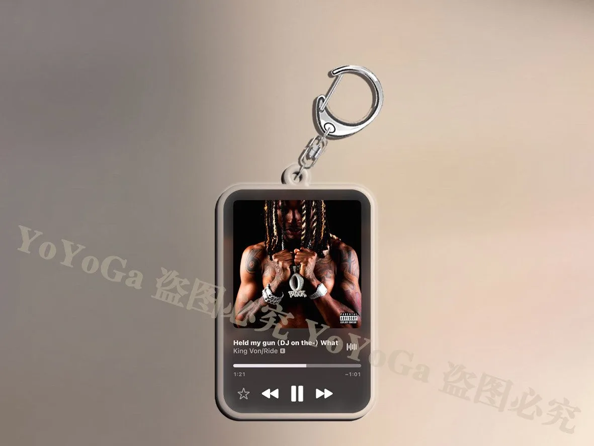 킹 본 웰컴 투 오블록 · 툭 허 투 더 오 커버 양면 키링 상세 2