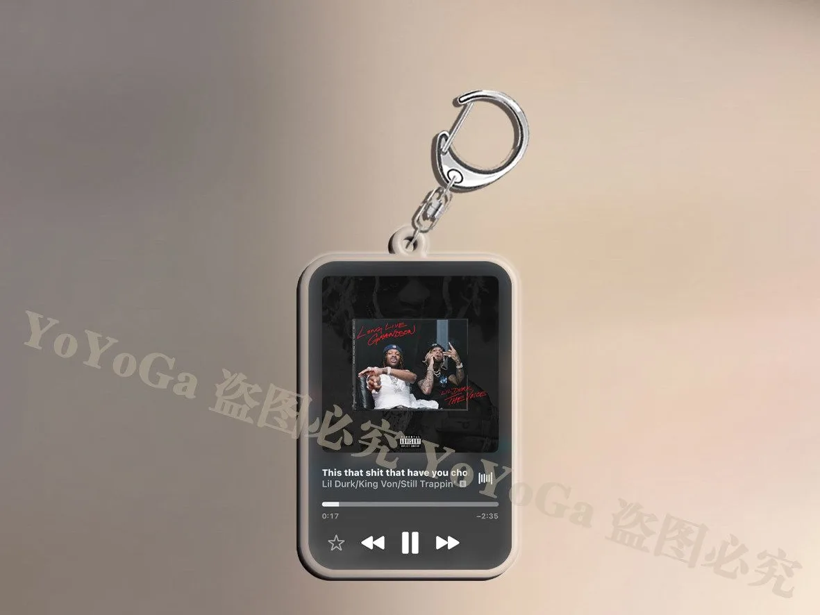 킹 본 웰컴 투 오블록 · 툭 허 투 더 오 커버 양면 키링 4