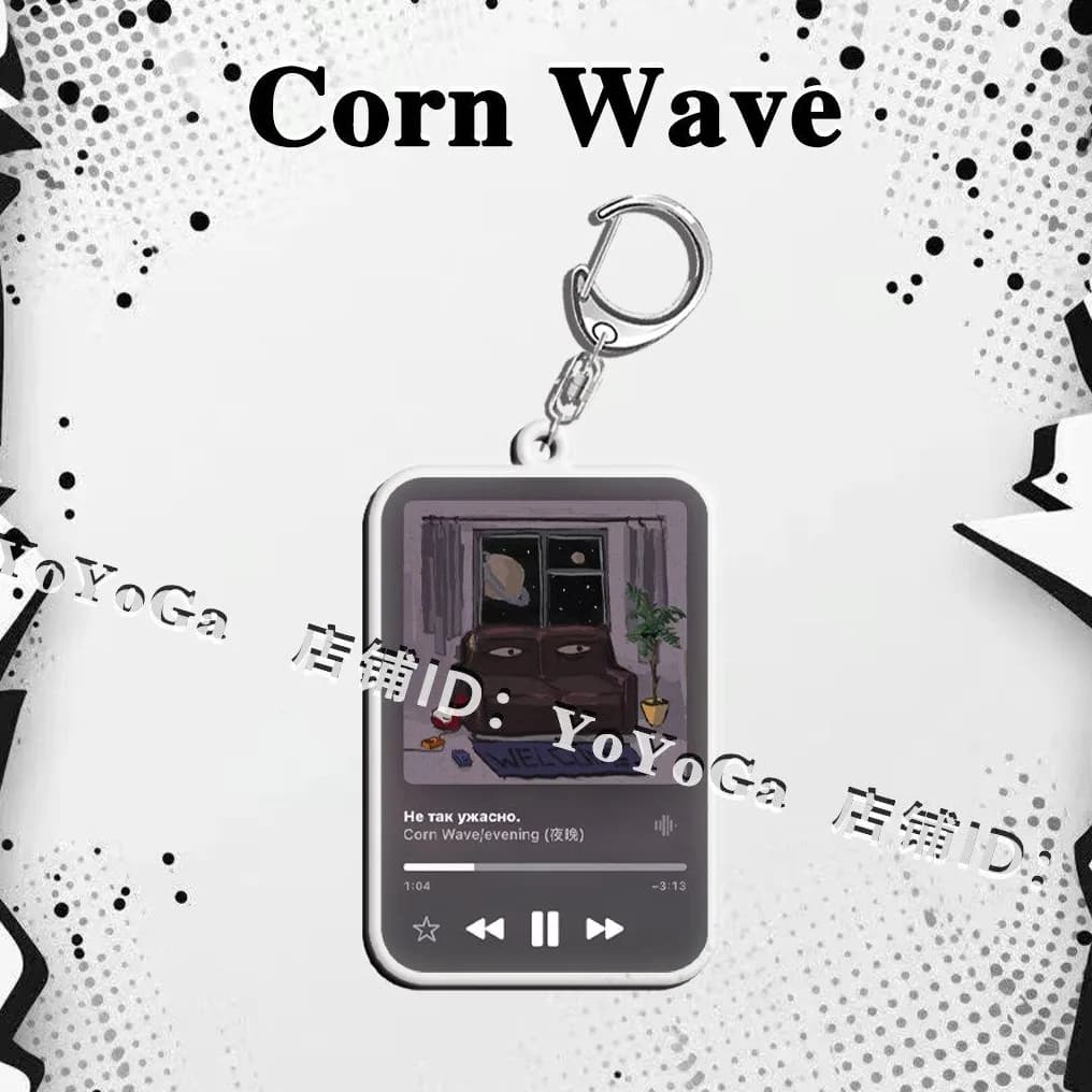 콘 웨이브 이브닝 · 뱀부 북 · 올드 릴리즈 커버 양면 키링 상세 2