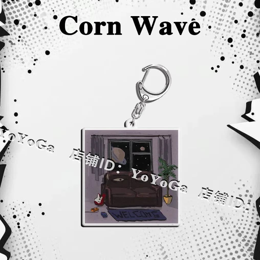 콘 웨이브 이브닝 · 뱀부 북 · 올드 릴리즈 커버 양면 키링 7
