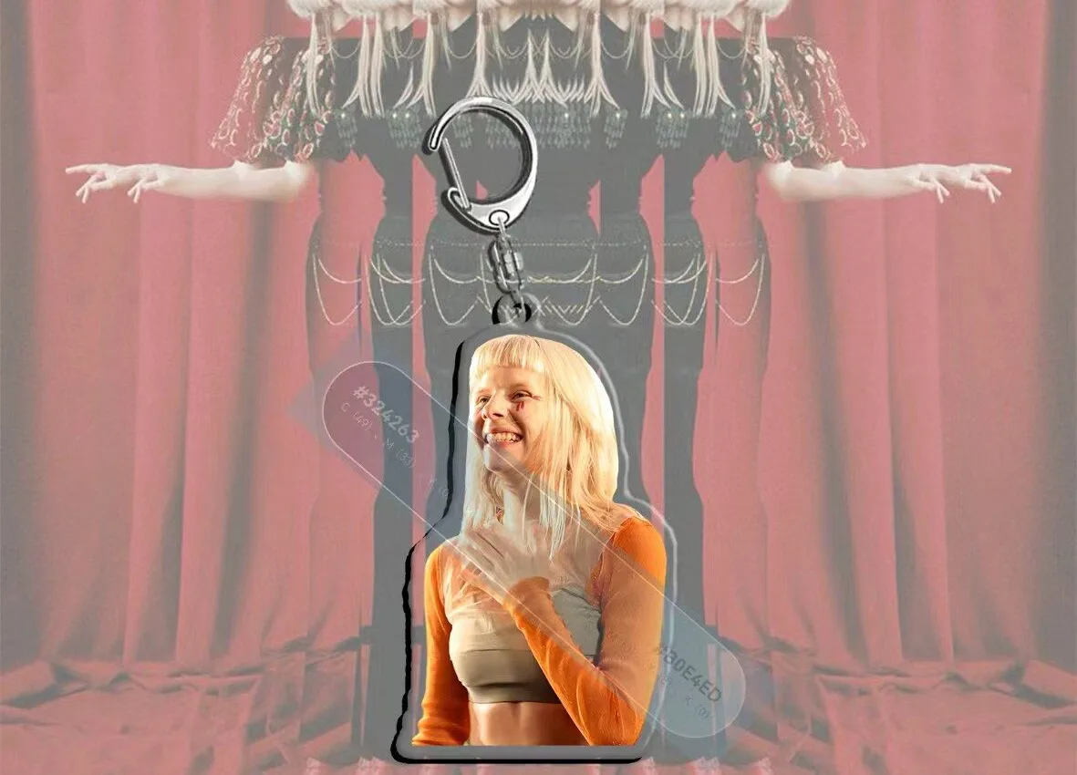 오로라 사진 컷 양면 키링 (6종) 3