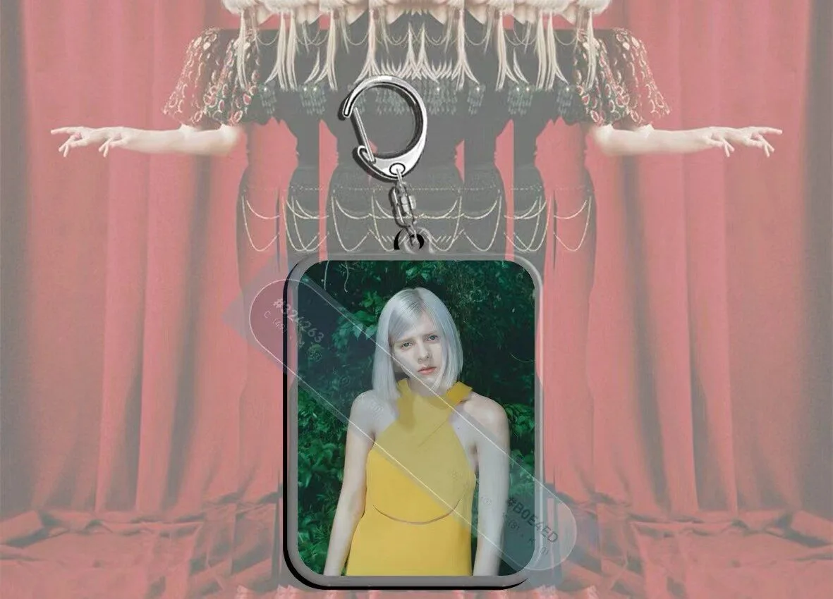 오로라 사진 컷 양면 키링 (6종) 6