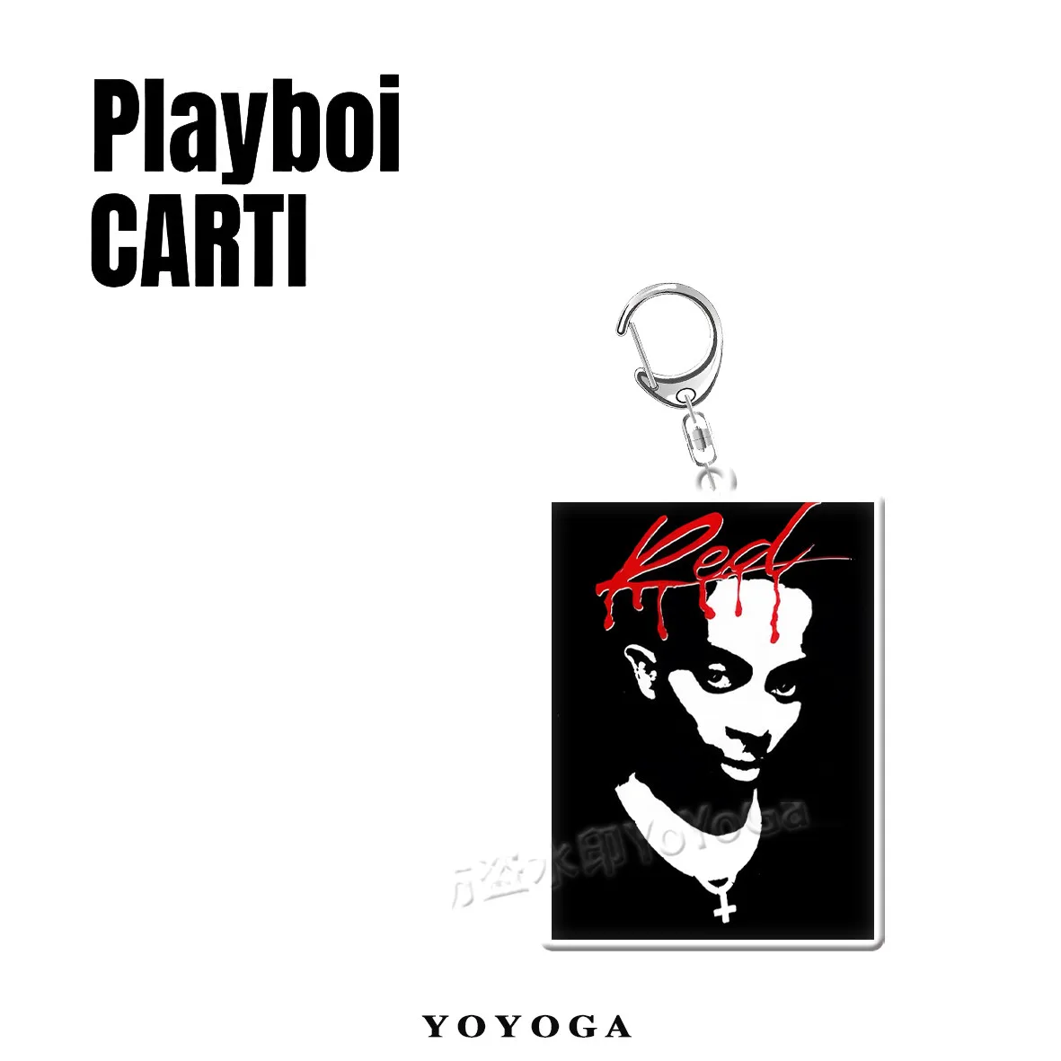 플레이보이 카티 홀 로타 레드 · 아이 엠 뮤직 사진 양면 아크릴 키링 (6종) 6