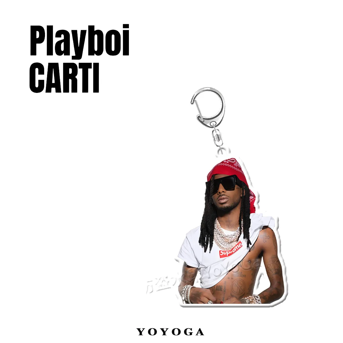 플레이보이 카티 홀 로타 레드 · 아이 엠 뮤직 사진 양면 아크릴 키링 (6종) 7